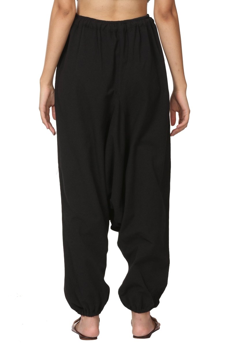 Buy Women's Harem Pant | Black | Fits Waist Size 28" to 36" | Shop Verified Sustainable Womens Pants on Brown Living™