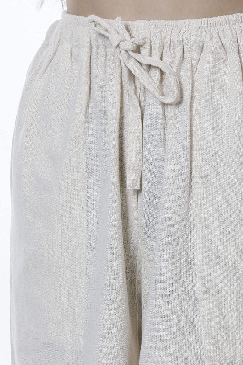 Women's Harem Pant | Cream | Fits Waist Size 28" to 36" | Verified Sustainable by Brown Living™