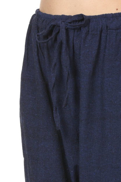 Women's Harem Pant | Dark Blue | Fits Waist Size 28" to 36" | Verified Sustainable by Brown Living™