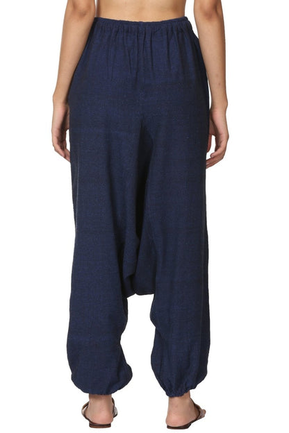 Women's Harem Pant | Dark Blue | Fits Waist Size 28" to 36" | Verified Sustainable by Brown Living™