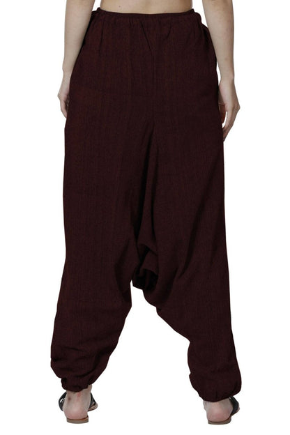 Women's Harem Pant | Maroon | Fits Waist Size 28" to 36" | Verified Sustainable by Brown Living™