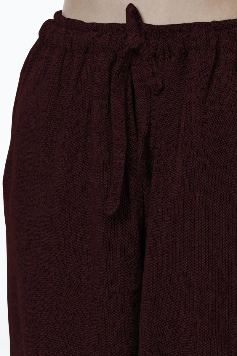 Buy Women's Harem Pant | Maroon | GSM - 170 | Free Size | BT1024 | Shop Verified Sustainable Products on Brown Living