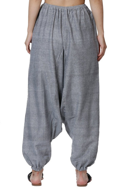 Women's Harem Pants | Grey | Fits Waist Size 28" to 36" | Verified Sustainable by Brown Living™