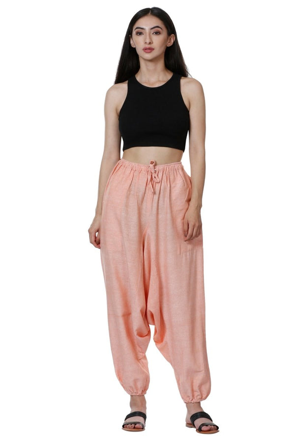 Buy Women's Harem Pants | Orange | Fits Waist Size 28" to 36" | Shop Verified Sustainable Womens Pyjama on Brown Living™
