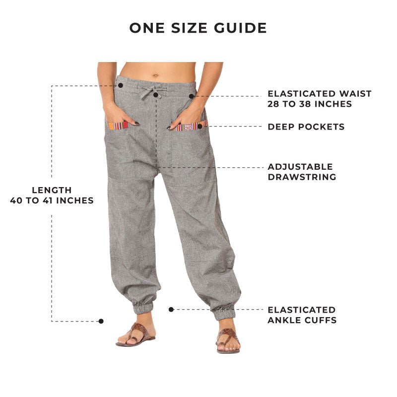Buy Women's Hopper | Grey | Fits Waist Sizes 28 to 38 Inches | Shop Verified Sustainable Womens Pyjamas on Brown Living™