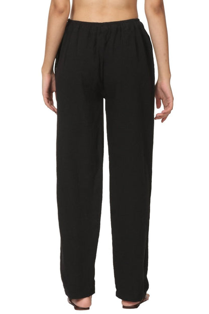 Women's Lounge Pant | Black | Fits Waist Size 28" to 36" | Verified Sustainable by Brown Living™