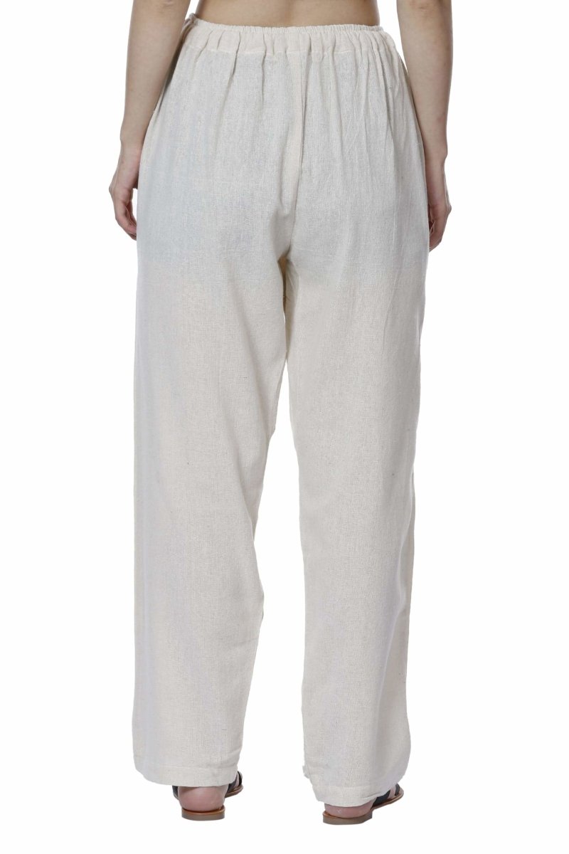 Women's Lounge Pant | Cream | Waist Size 28" to 36" | Verified Sustainable by Brown Living™