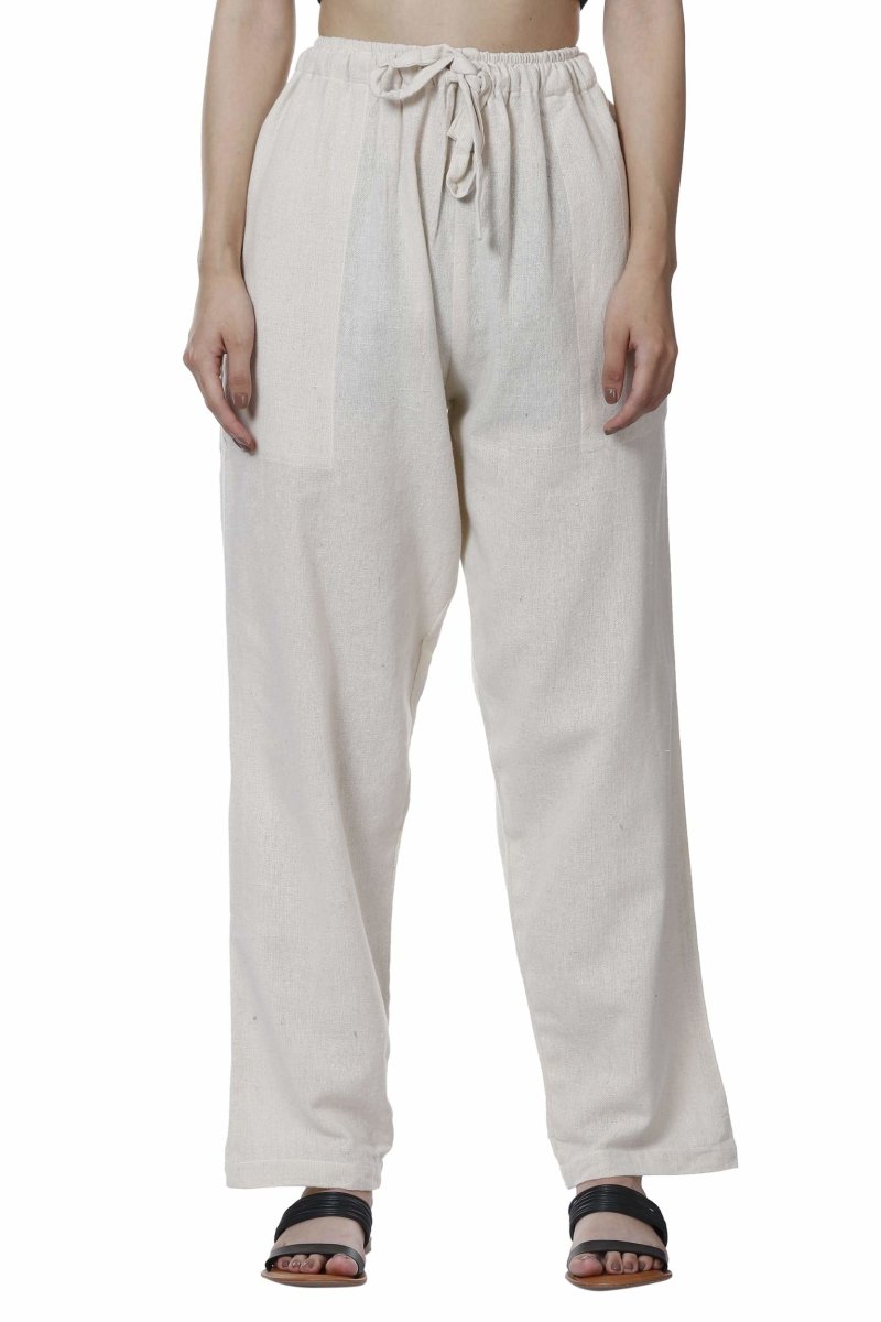 Women's Lounge Pant | Cream | Waist Size 28" to 36" | Verified Sustainable by Brown Living™