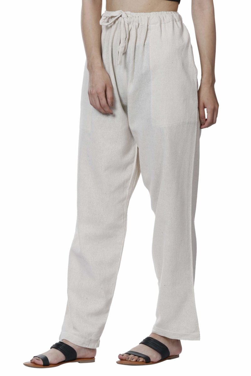 Women's Lounge Pant | Cream | Waist Size 28" to 36" | Verified Sustainable by Brown Living™