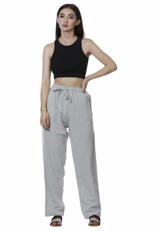 Buy Women's Lounge Pant | Melange Grey | GSM-170 | Free Size | BT1017 | Shop Verified Sustainable Products on Brown Living