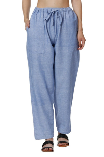 Women's Lounge Pants | Blue | Fits Waist Size 28" to 36" | Verified Sustainable by Brown Living™