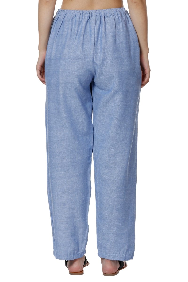 Women's Lounge Pants | Blue | Fits Waist Size 28" to 36" | Verified Sustainable by Brown Living™