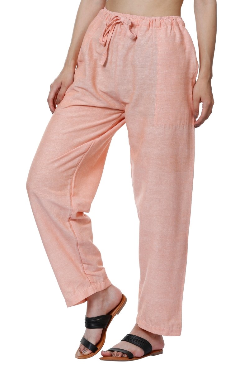 Buy Women's Lounge Pants | Orange | Fits Waist Size 28" to 36" | Shop Verified Sustainable Womens Pyjama on Brown Living™