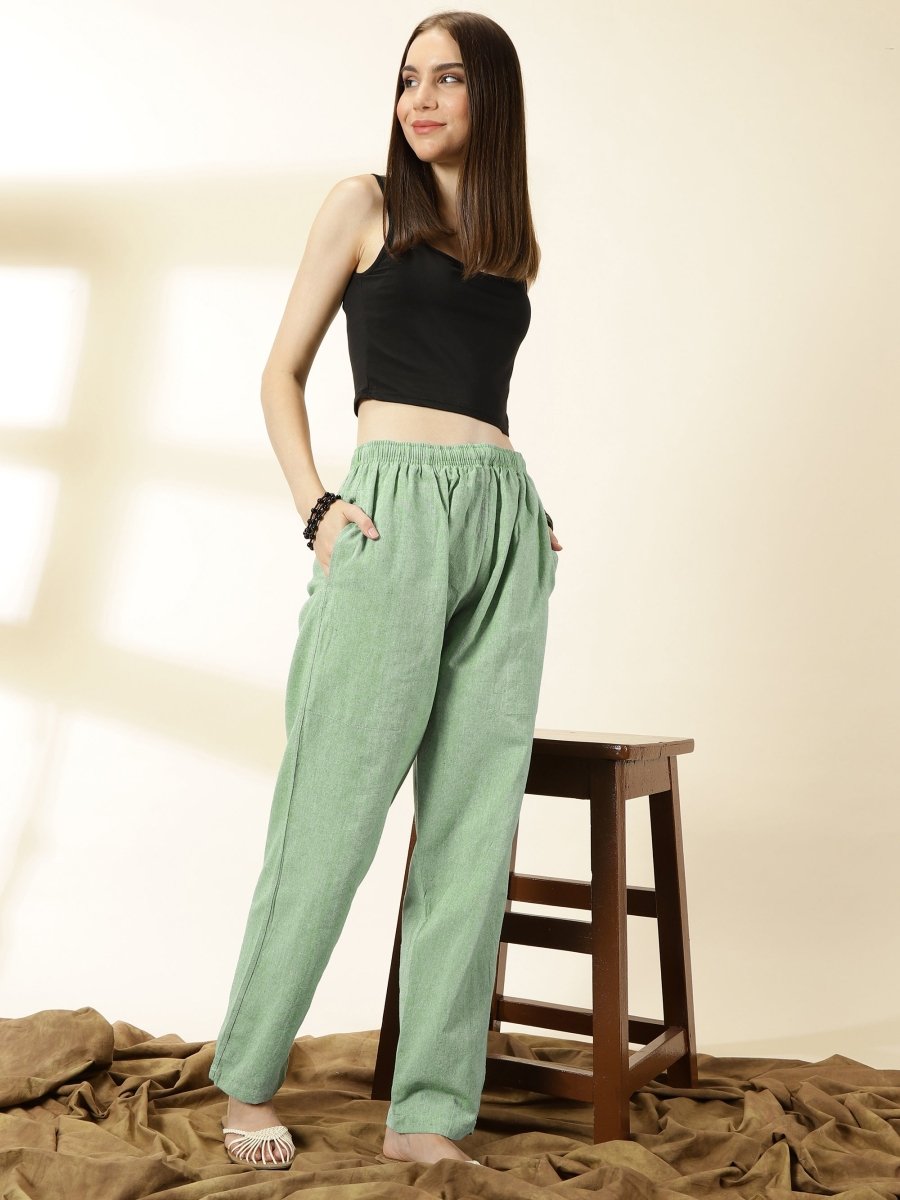 Women's Lounge Pants | Sea Green | Fits Waist Size 28" to 36" | Verified Sustainable by Brown Living™