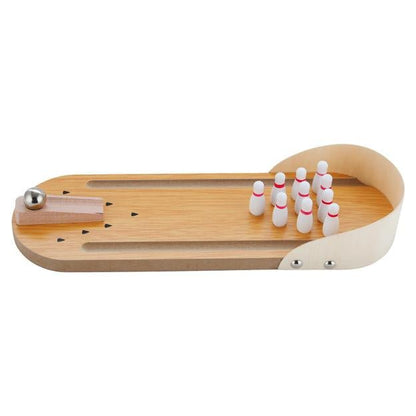 Wooden Mini Bowling Ball Game Set For Adults and Kids | Verified Sustainable by Brown Living™