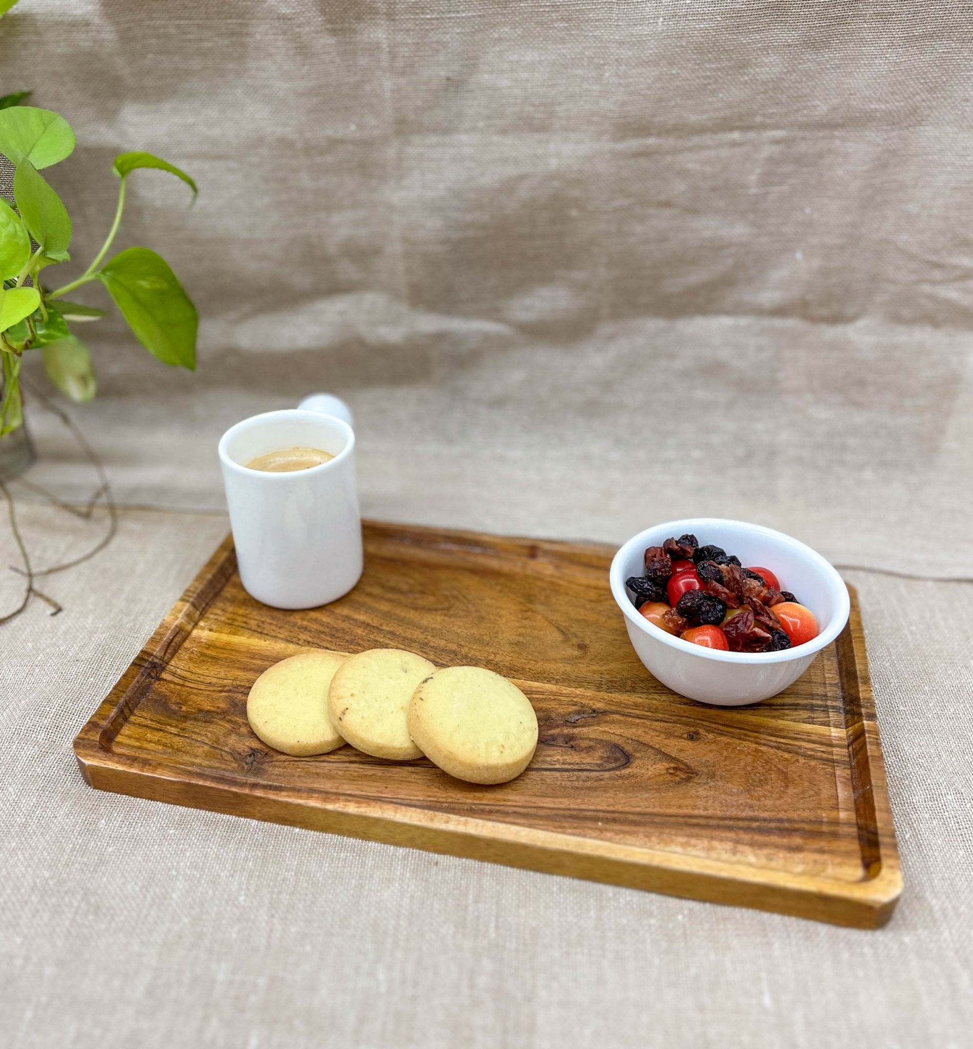 Acacia Wood Serving Tray | Verified Sustainable by Brown Living™