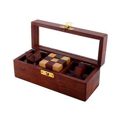 Buy Wooden 3D Puzzles Game 3-in-1 Brain Teaser Game for Kids | Shop Verified Sustainable Learning & Educational Toys on Brown Living™