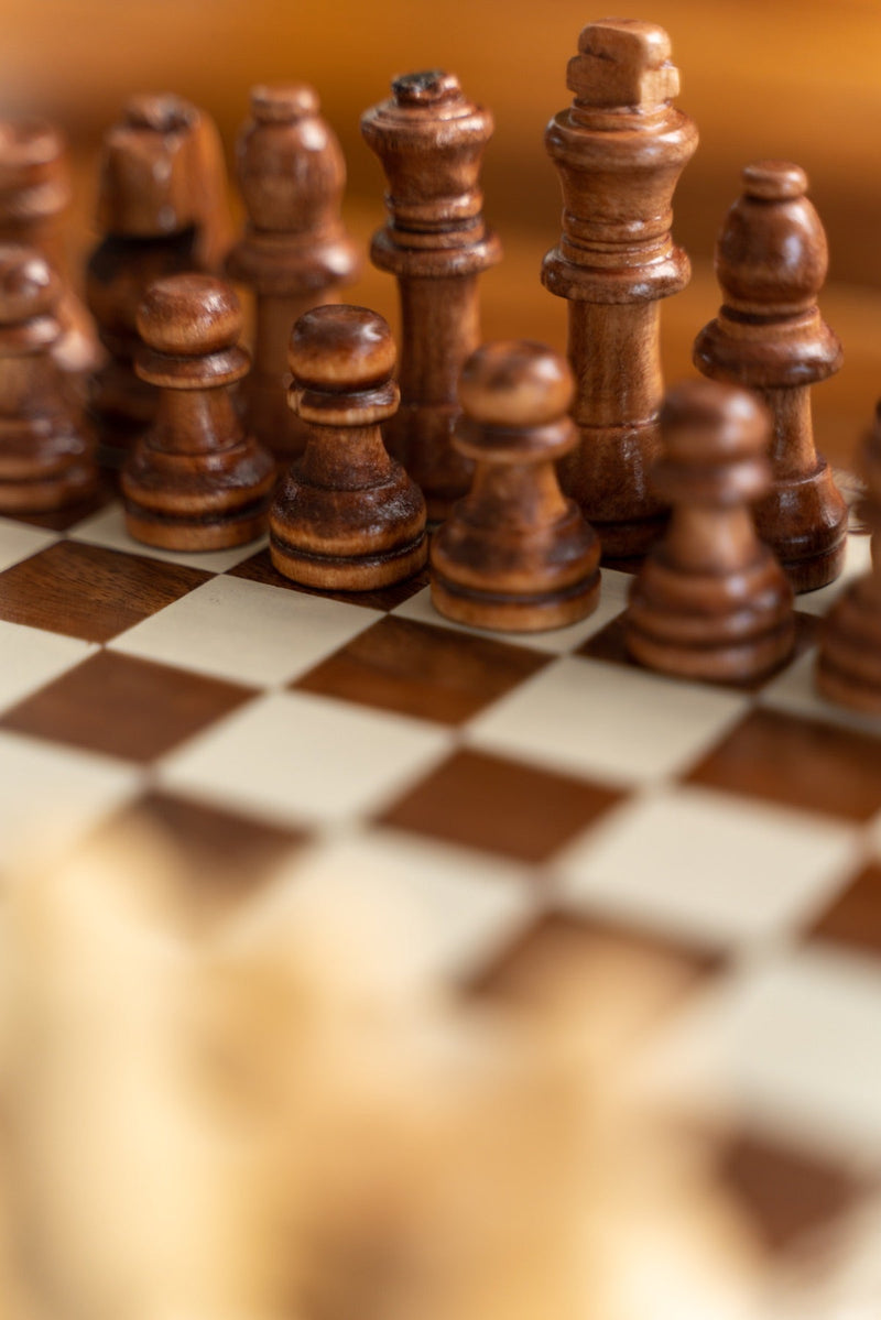 Wooden Chess Board Game | Verified Sustainable Learning & Educational Toys on Brown Living™