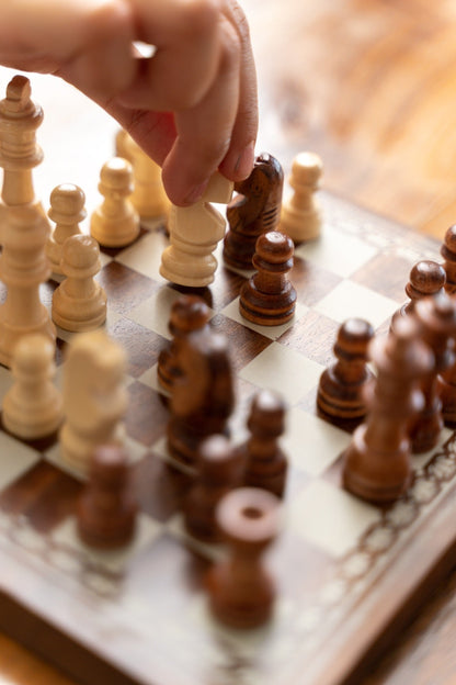 Wooden Chess Board Game | Verified Sustainable by Brown Living™