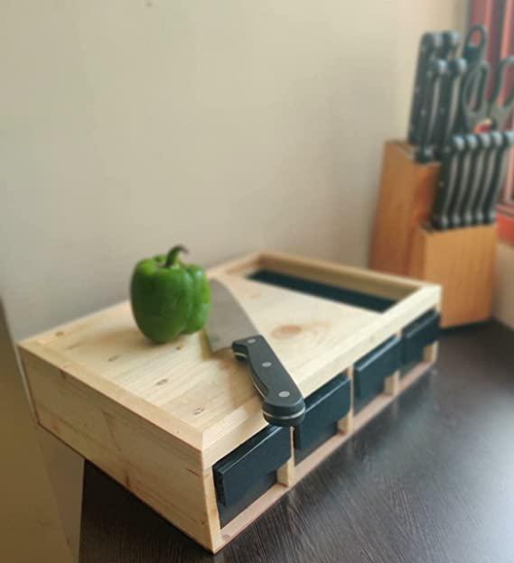Buy Wooden Chopping Board/Multipurpose Drawer For Kitchen | Shop Verified Sustainable Kitchen Tools on Brown Living™
