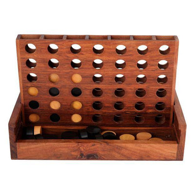 Wooden Connect in a Row Games | Line Up 4 Board – Learning & Educational Toys on Brown Living™. SKU: 1198. Img 5.