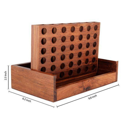 Wooden Connect in a Row Games | Line Up 4 Board – Learning & Educational Toys on Brown Living™. SKU: 1198. Img 6.