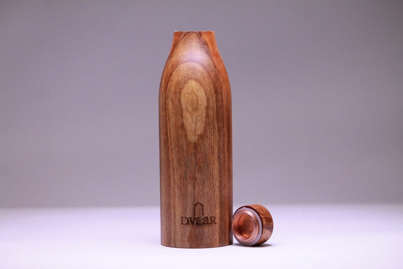 Buy Wooden Copper Bottle - Neem Wood | Shop Verified Sustainable Products on Brown Living