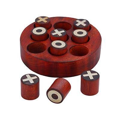 Wooden Noughts and Crosses |Brain Teaser Games | Verified Sustainable by Brown Living™