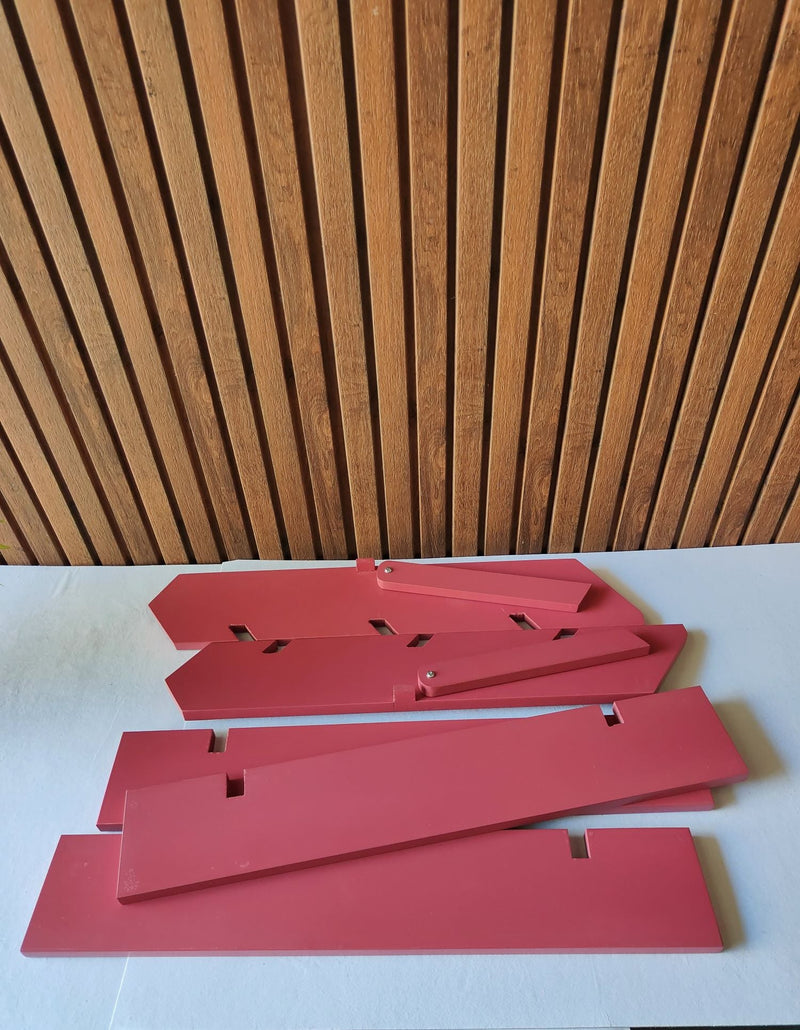Wooden Display Rack: Pink Book Shelf | Verified Sustainable Organisers on Brown Living™