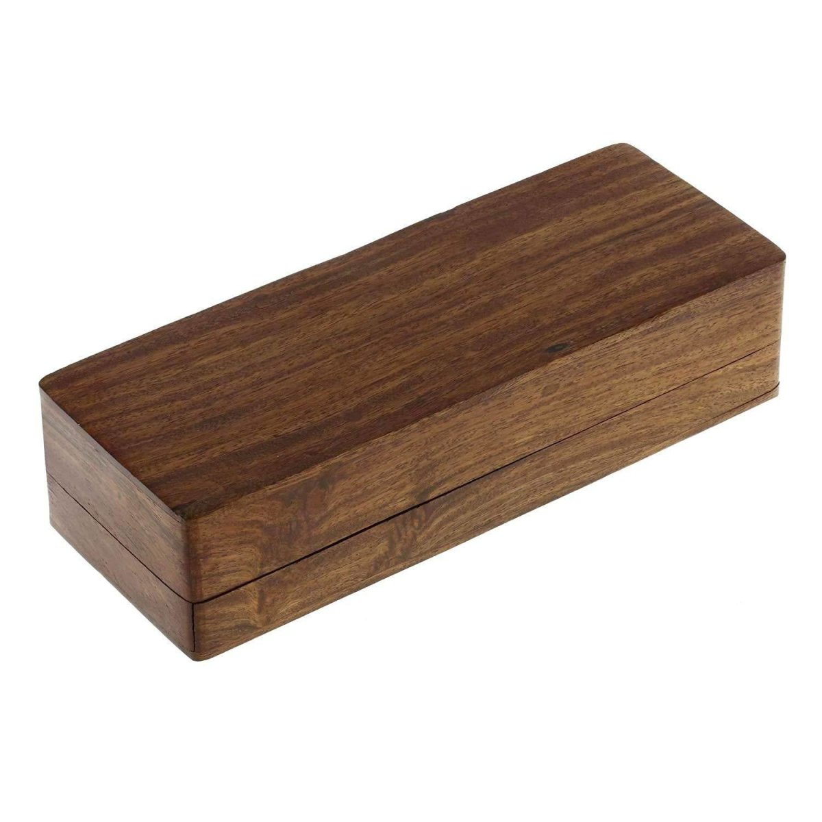 Handcrafted Wooden Domino Box with Dominoes - 8 Inch | Verified Sustainable by Brown Living™