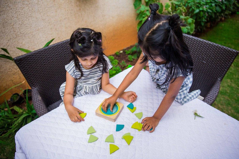 Buy Wooden Fraction Puzzle - 6 Layers | Shop Verified Sustainable Products on Brown Living