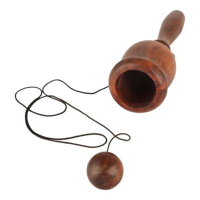 Wooden Handcrafted Cup and Ball Game Kids and Adults, Height - 8 Inch – Learning & Educational Toys on Brown Living™. SKU: 1084. Img 5.