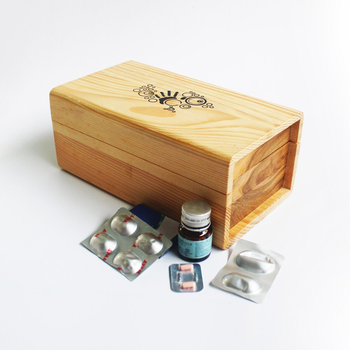 Wooden Medicine / Utility / Asset Box | Verified Sustainable by Brown Living™