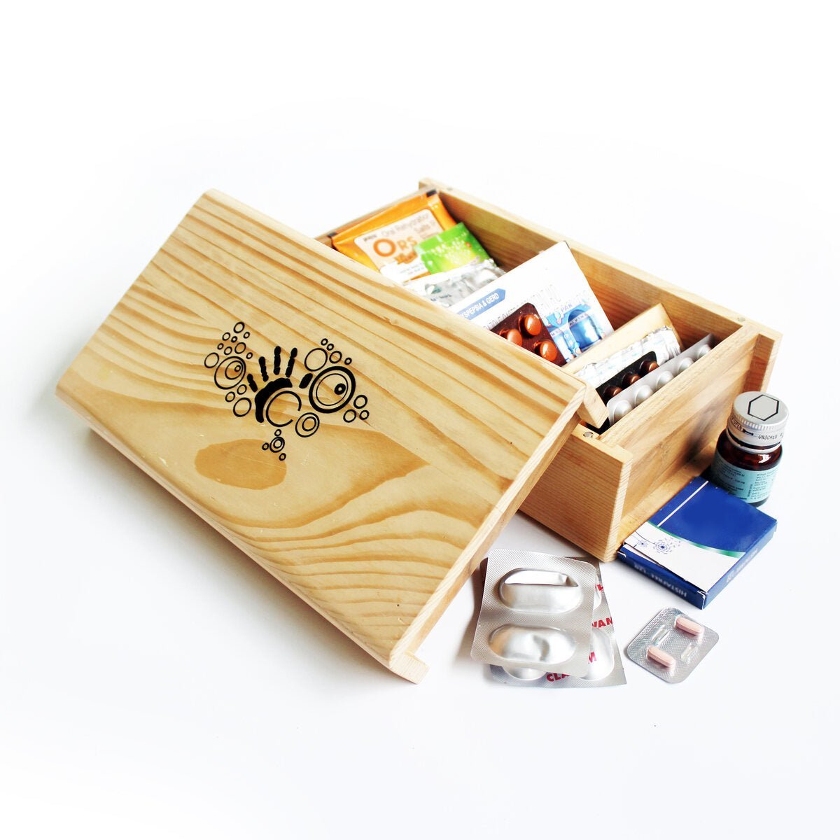 Wooden Medicine / Utility / Asset Box | Verified Sustainable by Brown Living™