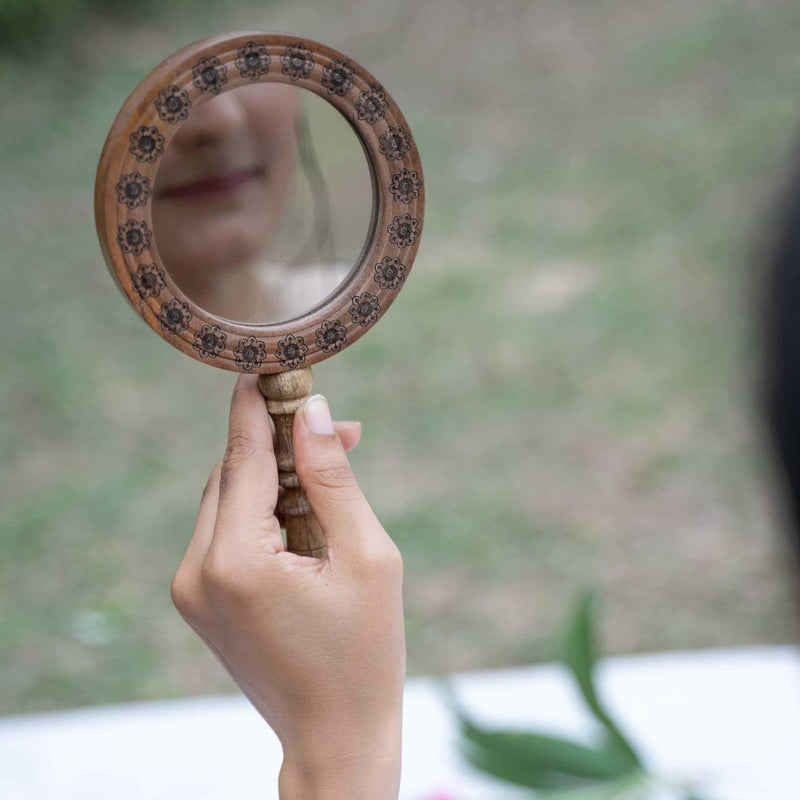 Buy Wooden Mirror | Shop Verified Sustainable Makeup Mirror on Brown Living™