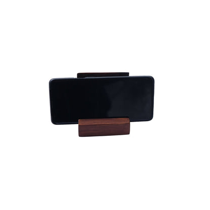 Wooden mobile holder for all age groups | 3X3X3.5 inches | Verified Sustainable by Brown Living™