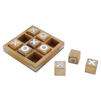 Handmade Wooden Noughts and Crosses | Best Gift Toy for Kids | Verified Sustainable by Brown Living™