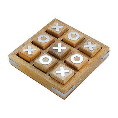 Handmade Wooden Noughts and Crosses | Best Gift Toy for Kids | Verified Sustainable by Brown Living™