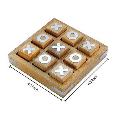 Handmade Wooden Noughts and Crosses | Best Gift Toy for Kids | Verified Sustainable by Brown Living™