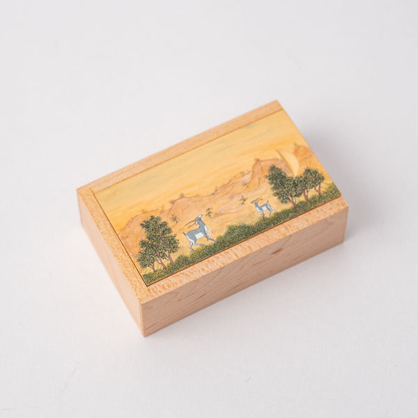 Buy Wooden Pen Drive Box Set with Hand Painted Art | Shop Verified Sustainable Products on Brown Living