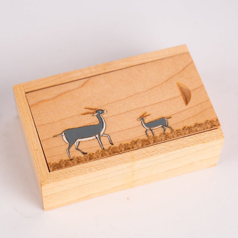 Buy Wooden Pen Drive Box Set with Hand Painted Art | Shop Verified Sustainable Tech Accessories on Brown Living™