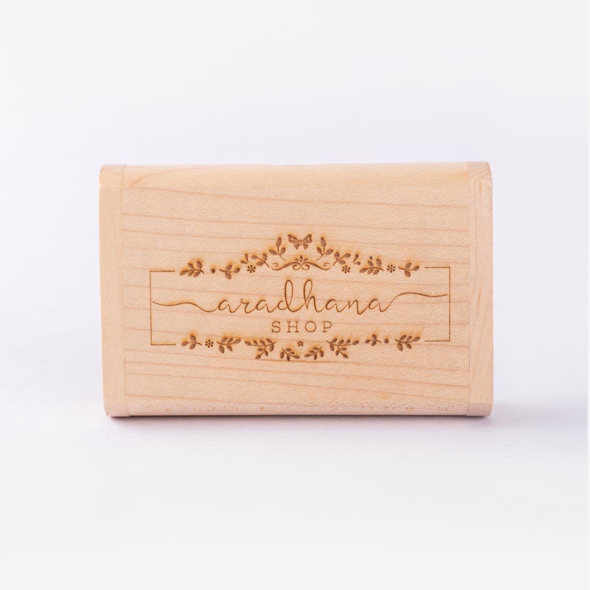 Wooden Pen Drive Box set with Hand Painted Miniature Art | Verified Sustainable by Brown Living™