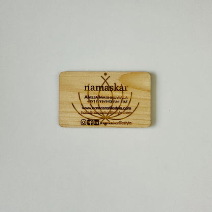 Wooden Personalised Visiting Cards - 200 pcs | Verified Sustainable by Brown Living™