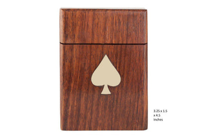 Wooden Playing Card Box with Single Deck for Adults (Single Box) | Verified Sustainable by Brown Living™