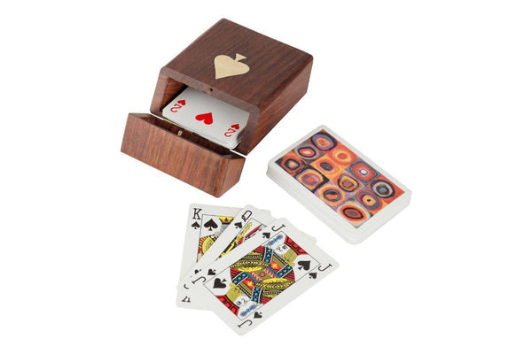 Buy Wooden Playing Card Box with Single Deck for Adults (Single Box) | Shop Verified Sustainable Learning & Educational Toys on Brown Living™