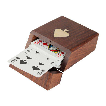 Wooden Playing Card Box with Single Deck for Adults (Single Box) | Verified Sustainable by Brown Living™