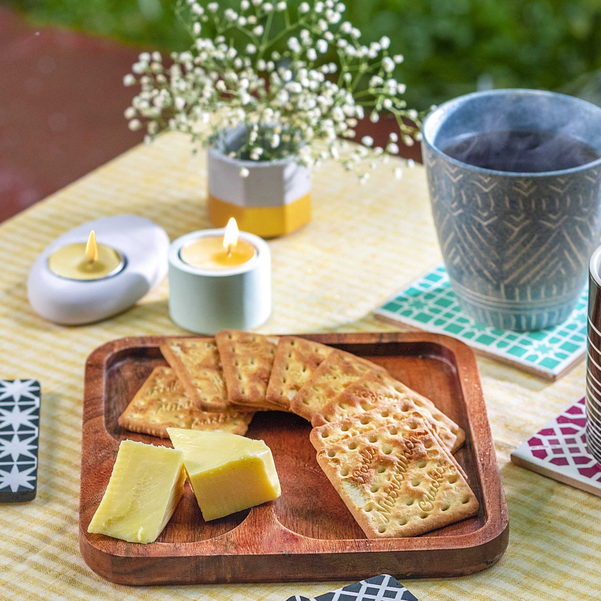 Acacia Wood Classy Serving Platter | Verified Sustainable by Brown Living™