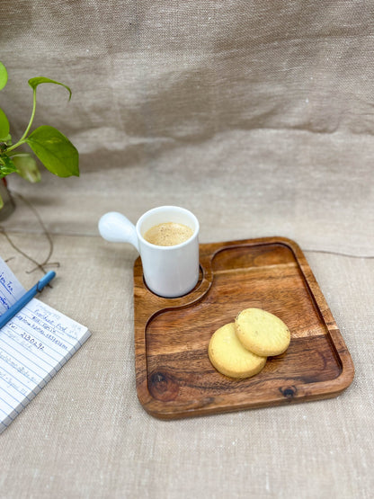 Acacia Wood Classy Serving Platter | Verified Sustainable by Brown Living™