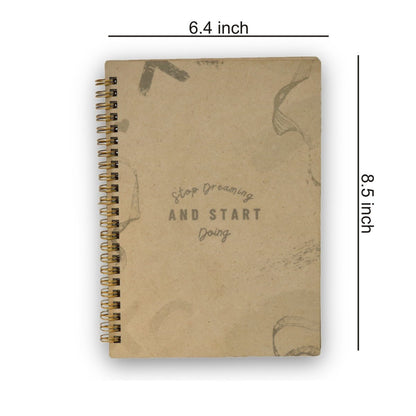 Wooden Sustainable Recycled Diary 1 | A5 Size | 102 Pages | Verified Sustainable by Brown Living™