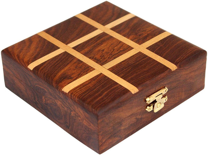 Buy Wooden Tic Tac Toe / Noughts and Crosses Game - MADE IN INDIA | Shop Verified Sustainable Products on Brown Living